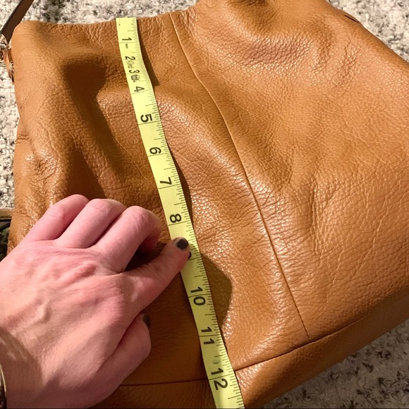 SOLD - COACH camel / tan colored satchel - Picture 9 of 12